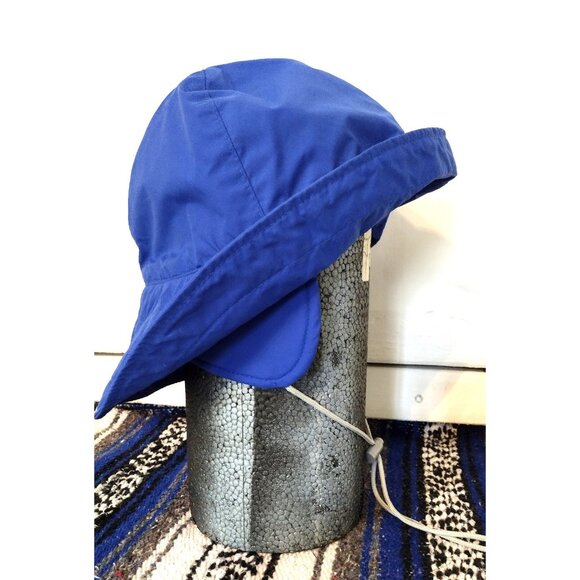 Oregon Headroof Vintage Deadstock SympaTex Rain Hat Blue with Drawstring Size L - Picture 2 of 9